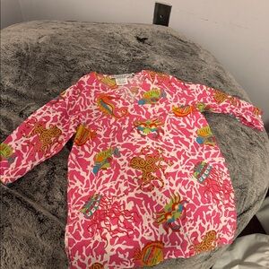 Colorful patterned bathing suit cover for youth from Gretchen Scott